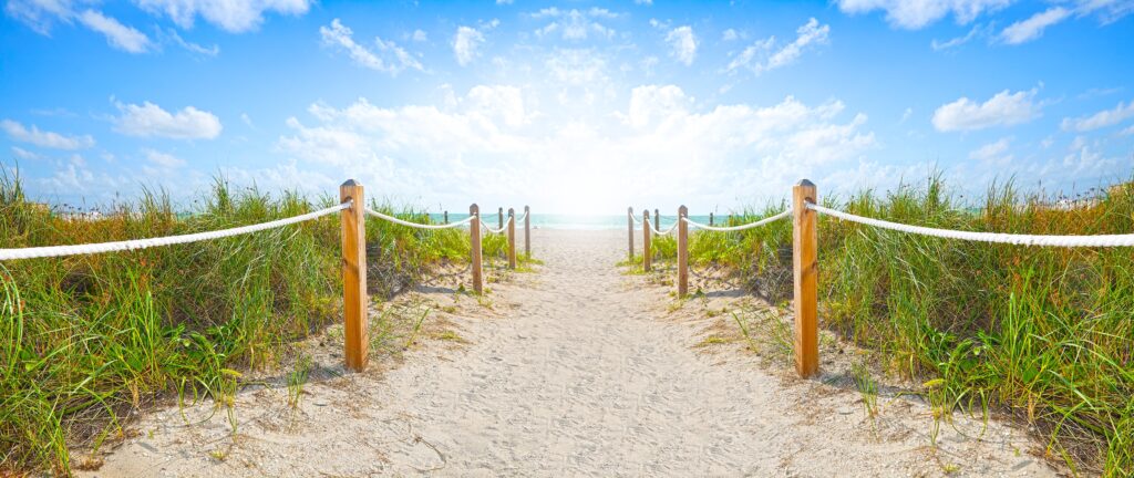 Path leading to beach in Florida